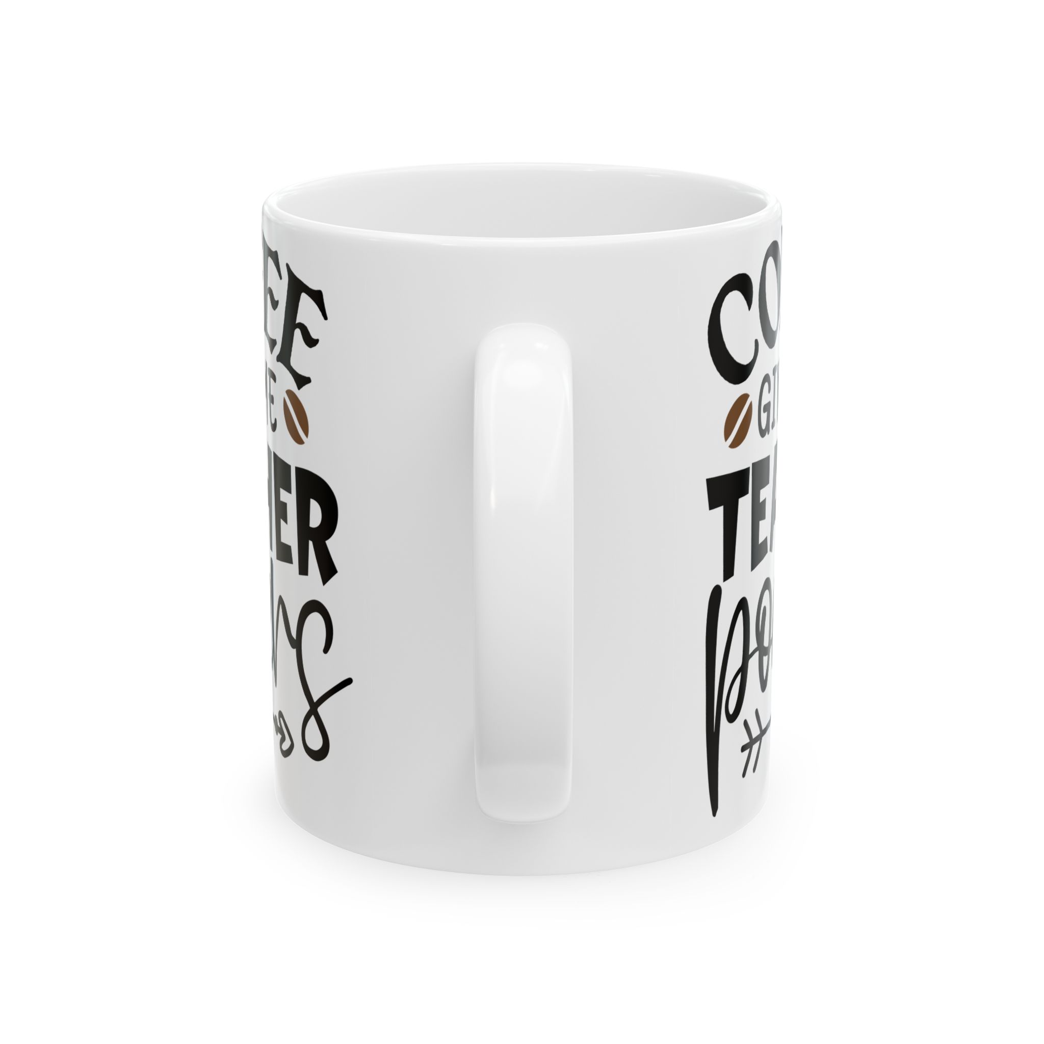Teacher Appreciation Mug "Coffee Gives Me Teacher Powers" — Funny Teacher Coffee Ceramic Mug (11oz & 15oz) - Image 4