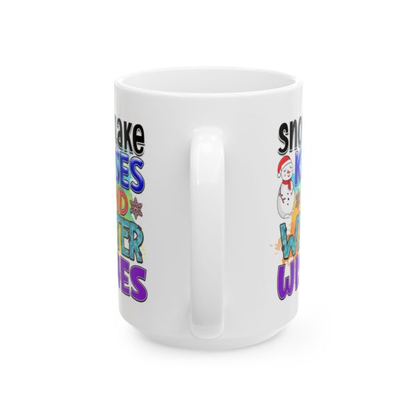 6847300563158876807_2048.jpeg Snowflake Kisses and Winter Wishes Colorful Winter Mug – Cozy Winter Coffee Mug – 11oz/15oz Ceramic Mug