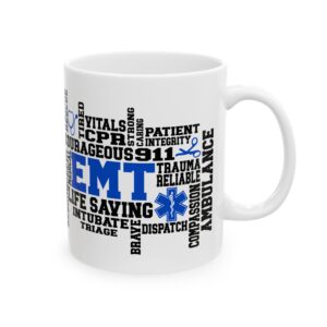 EMT (wordart) – Medical Coffee Mug – 11oz/15oz Ceramic Mug