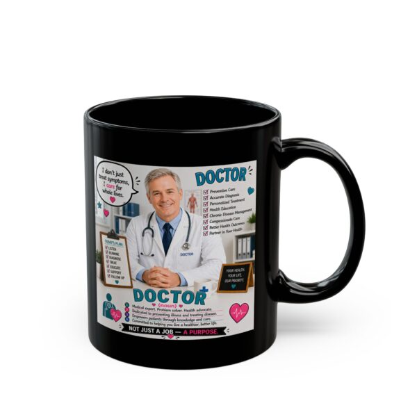 6938632802444602430_2048.jpeg Doctor Noun Not Just a Job a Purpose Mug – Career Gift Coffee Mug – 11oz/15oz Ceramic Mug