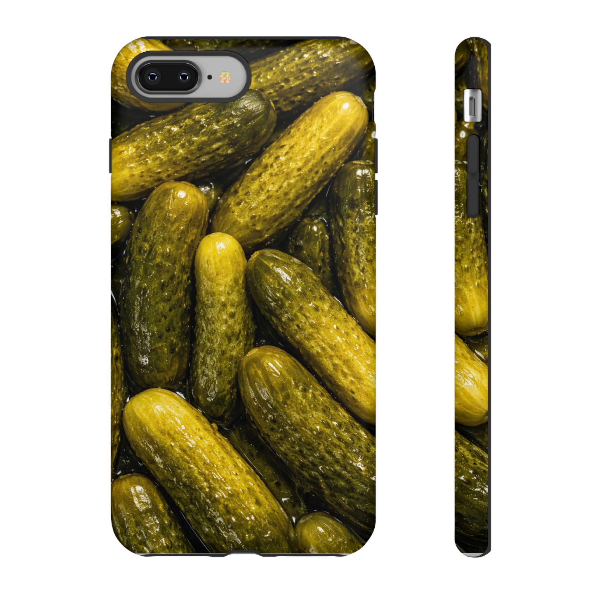 Pickle Pattern iPhone Case — Novelty Pickles Design Protective Case - Image 4