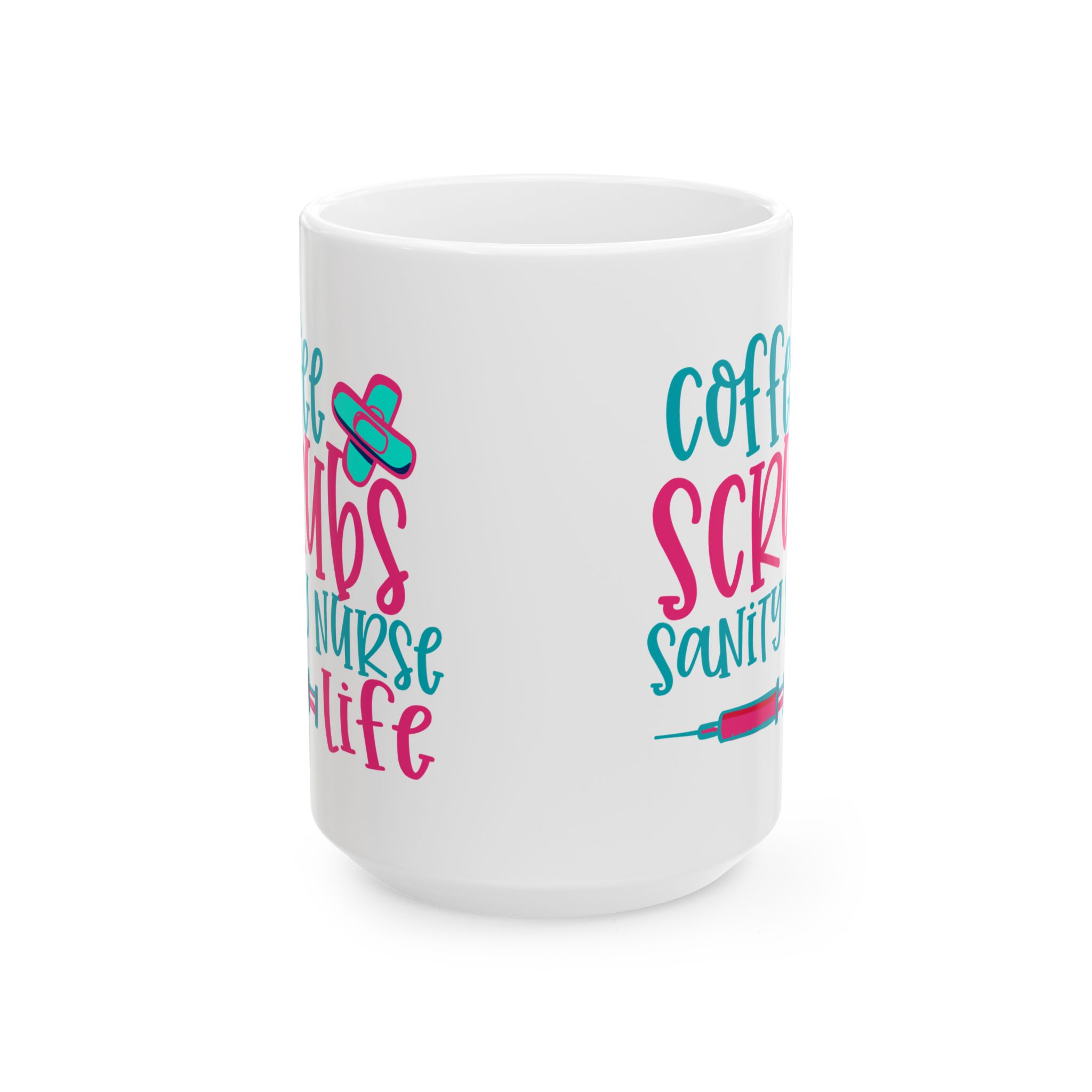 Coffee Scrubs Sanity Nurse Life – Medical Coffee Mug – 11oz/15oz Ceramic Mug - Image 7