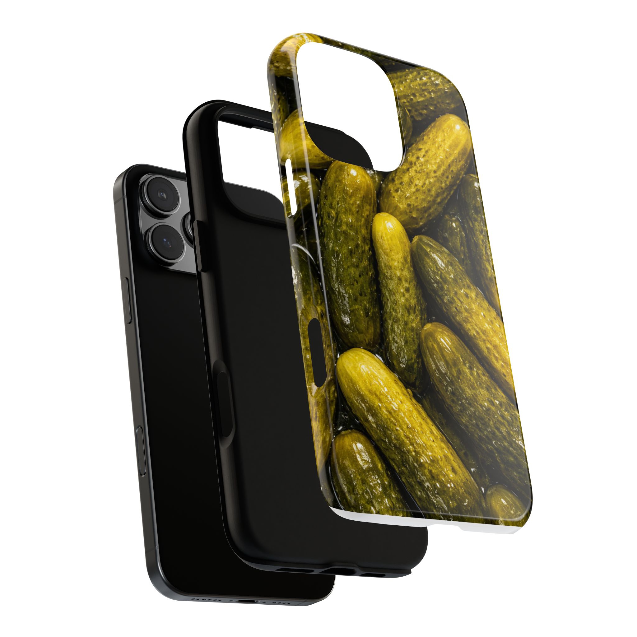 Pickle Pattern iPhone Case — Novelty Pickles Design Protective Case - Image 125