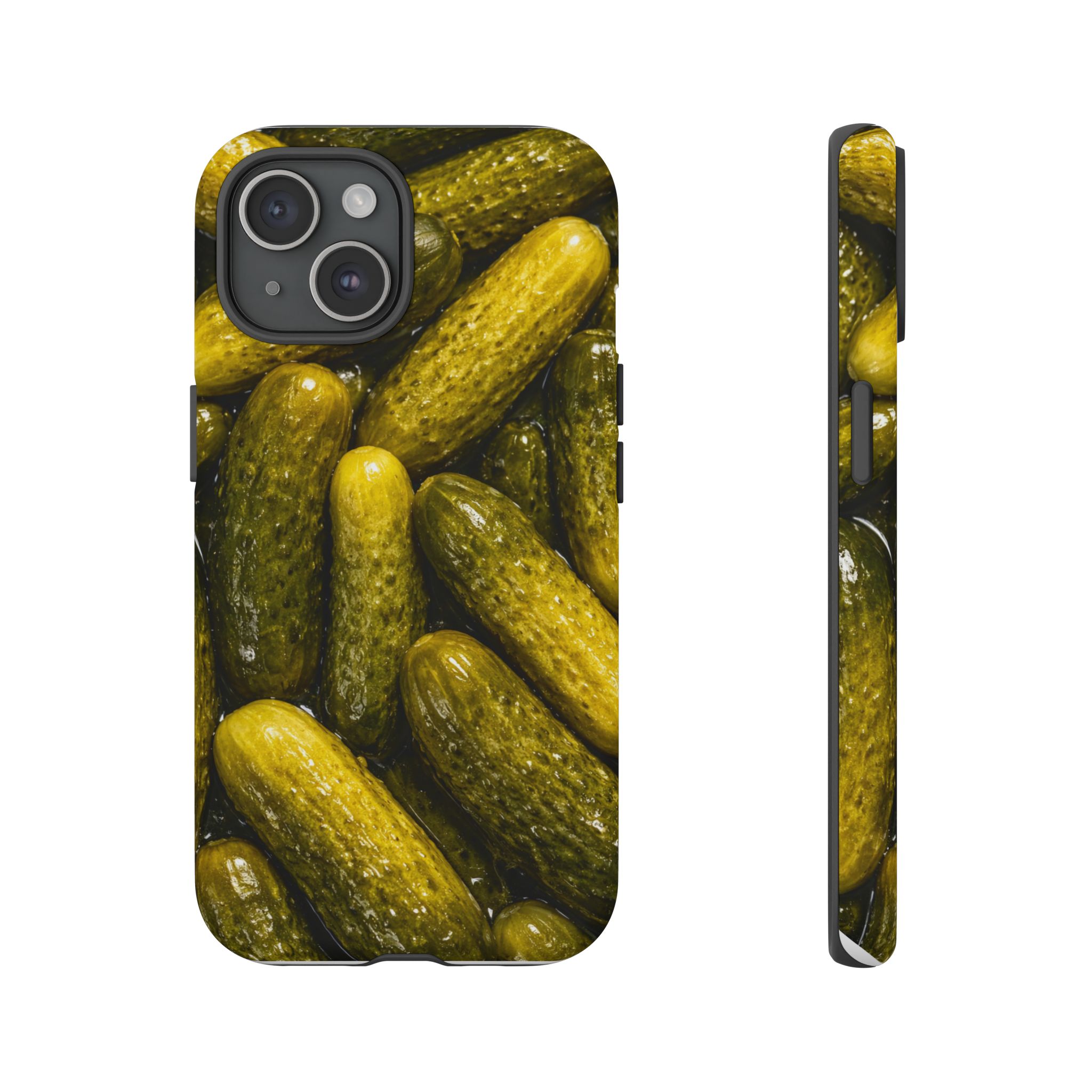 Pickle Pattern iPhone Case — Novelty Pickles Design Protective Case - Image 78