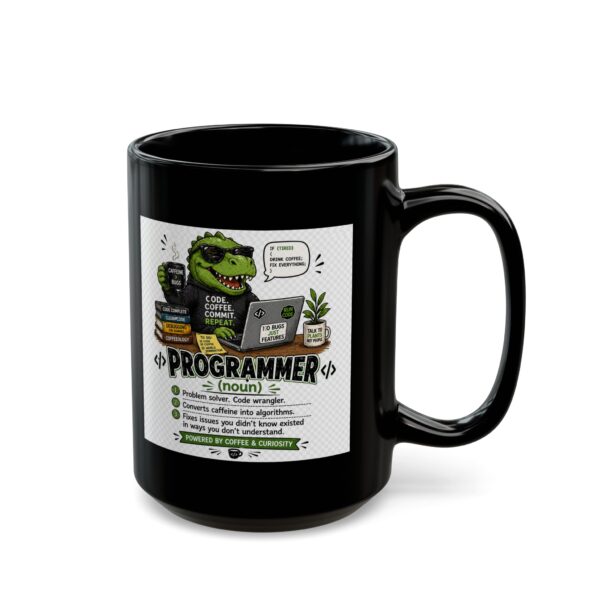 7130326623501880019_2048.jpeg Programmer Noun Powered by Coffee and Curiosity Mug – Career Gift Coffee Mug – 11oz/15oz Ceramic Mug