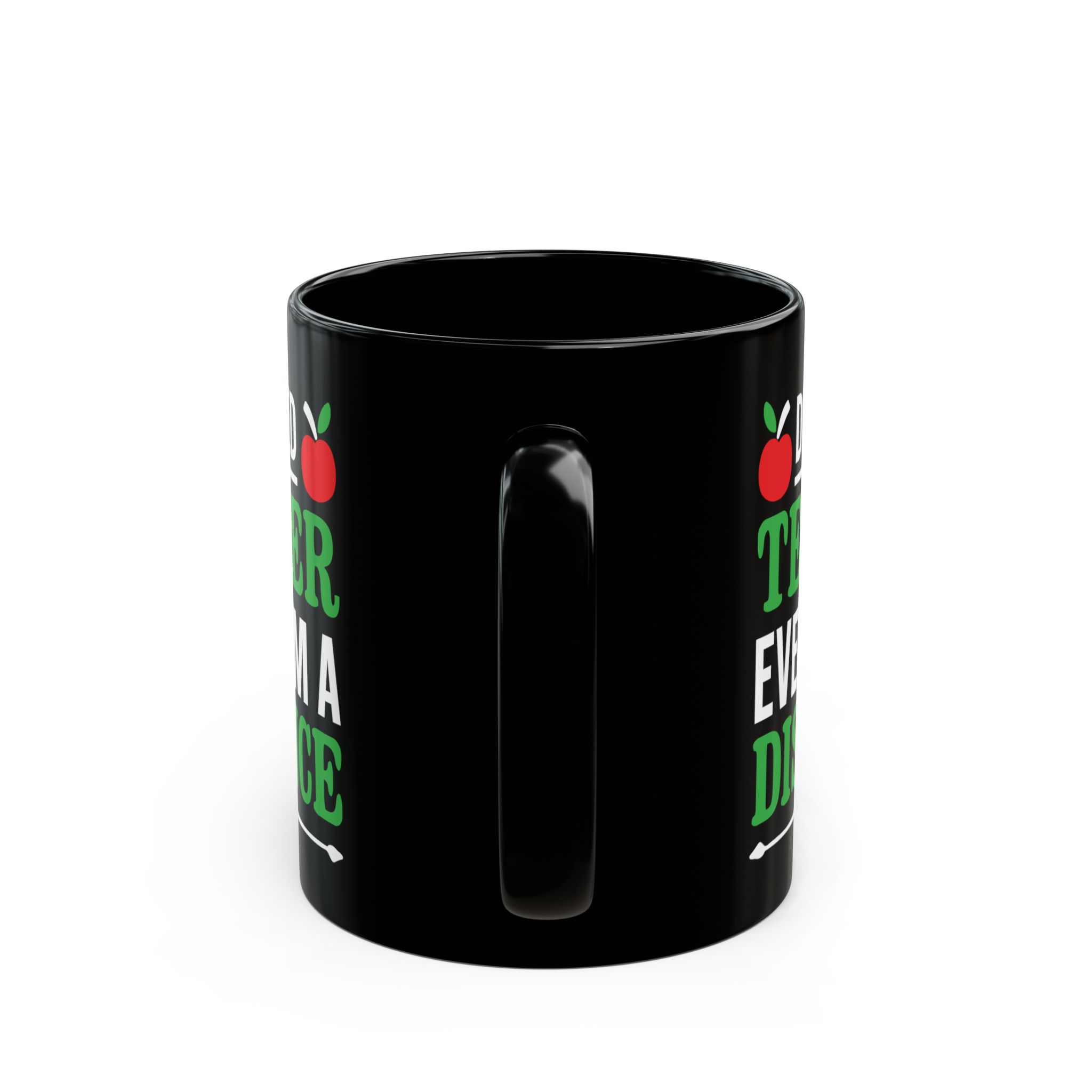 Teacher Appreciation Mug "Dedicated Teacher Even From A Distance" Mug — Black 11oz/15oz - Image 4