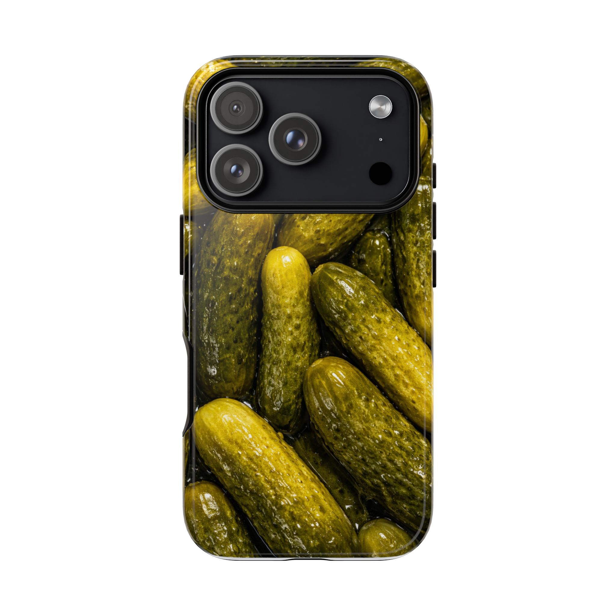 Pickle Pattern iPhone Case — Novelty Pickles Design Protective Case - Image 135