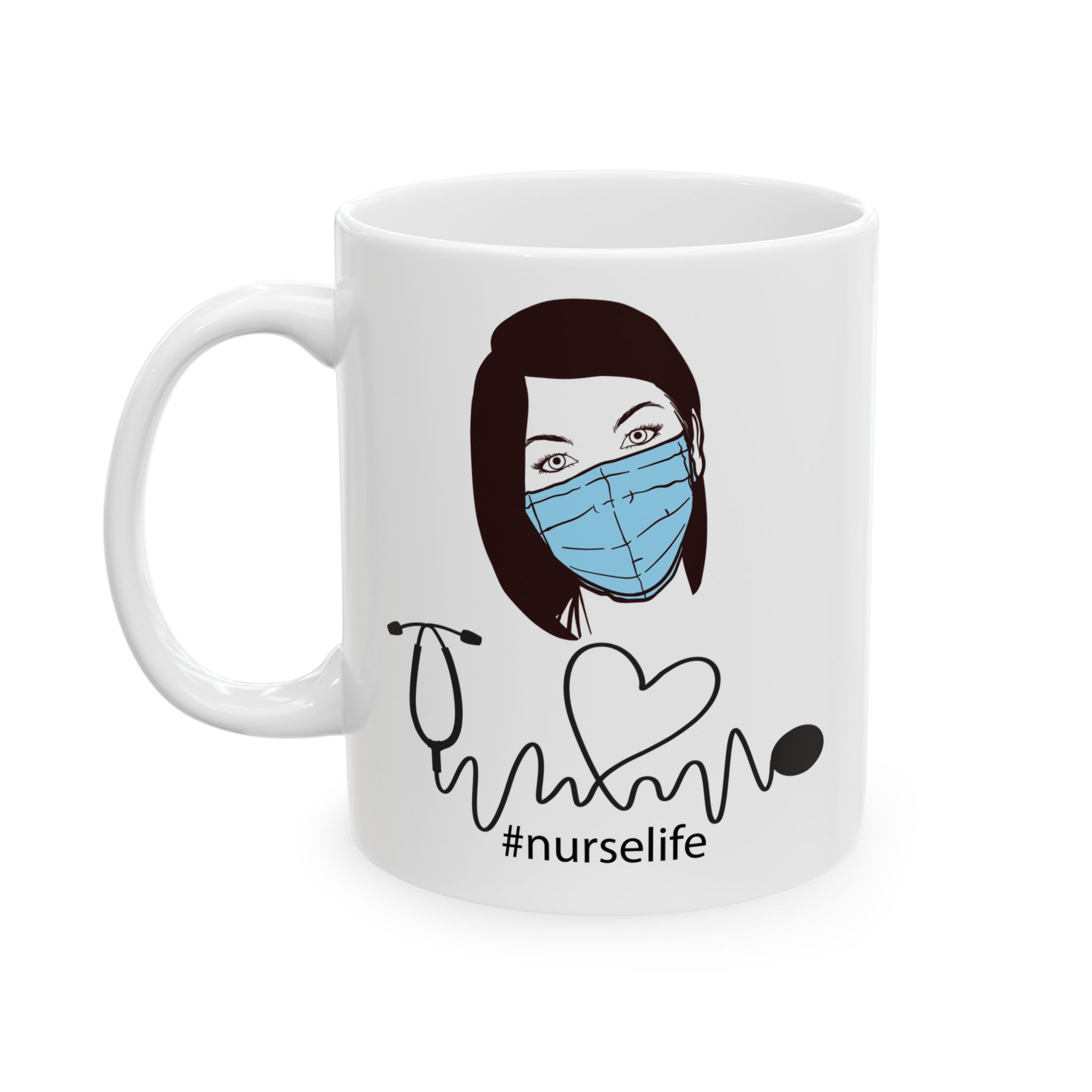 Nurselife – Medical Nurse Coffee Mug – 11oz/15oz Ceramic Mug - Image 3