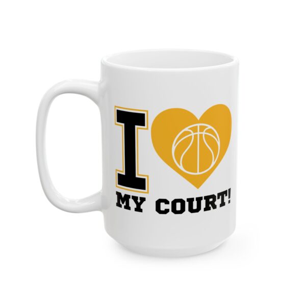 7477476837623520055_2048.jpeg I Heart My Court Basketball Mug – Basketball Fan Coffee Mug – 11oz/15oz Ceramic Mug