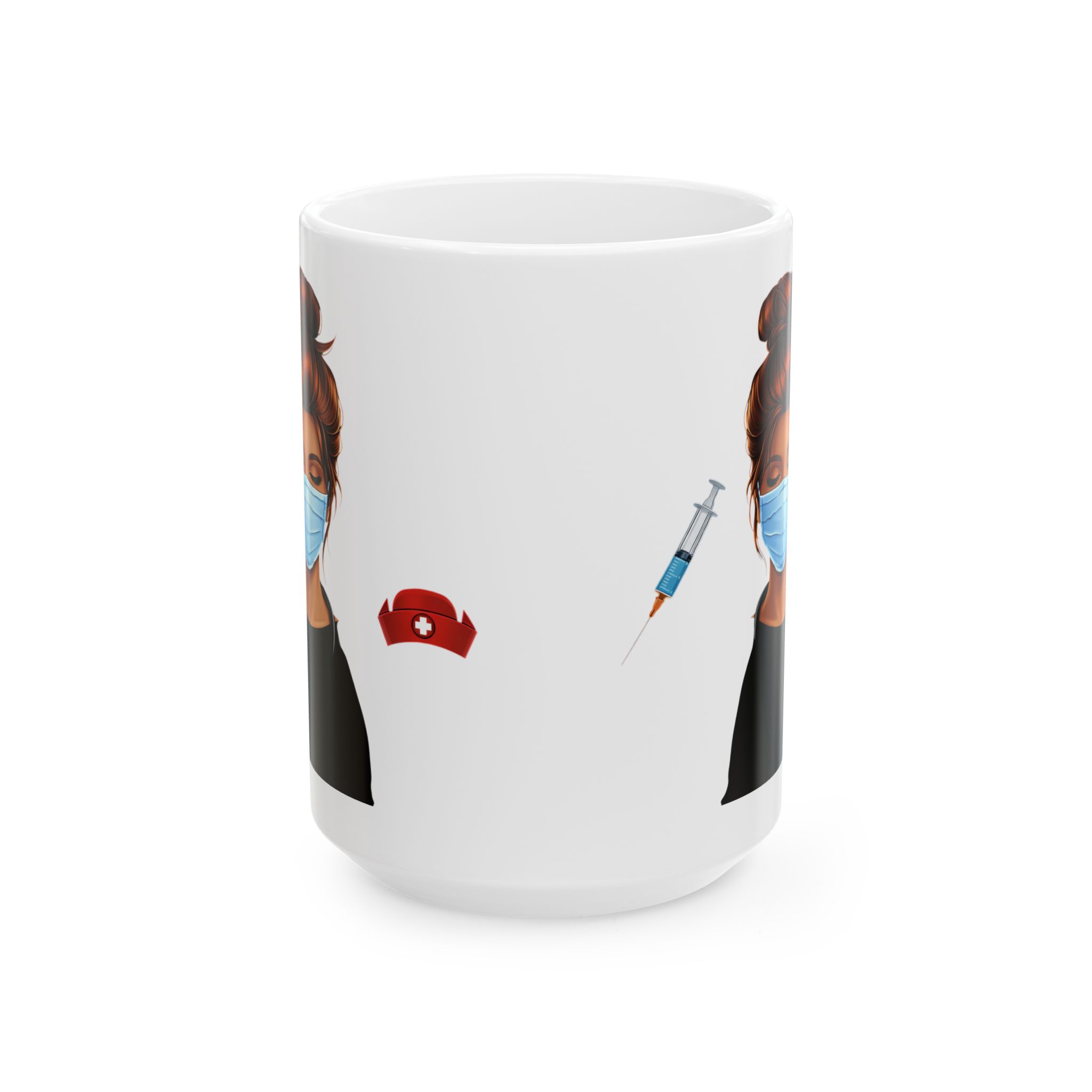 Nurse Syringe and Cap – Medical Nurse Coffee Mug – 11oz/15oz Ceramic Mug - Image 7