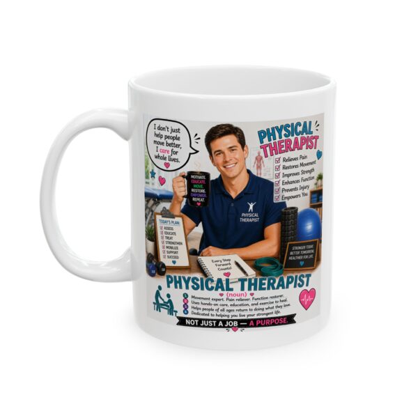 7560910095154962400_2048.jpeg Physical Therapist Noun Not Just a Job a Purpose Mug – Career Gift Coffee Mug – 11oz/15oz Ceramic Mug