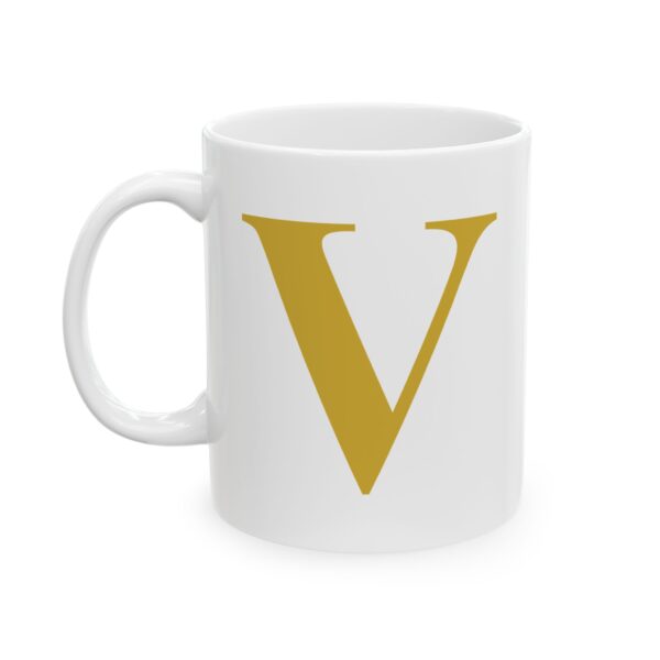 7606624405259616184_2048-1.jpeg Gold Letter V Monogram Mug – Gold Initial Alphabet Coffee Mug – 11oz/15oz Ceramic Mug