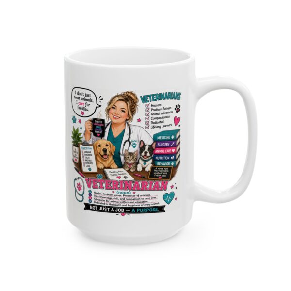 7674313688297049541_2048.jpeg Veterinarians Noun Not Just a Job a Purpose Mug – Career Gift Coffee Mug – 11oz/15oz Ceramic Mug