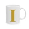 77067386564218665_2048-1.jpeg Gold Letter I Monogram Mug – Gold Initial Alphabet Coffee Mug – 11oz/15oz Ceramic Mug