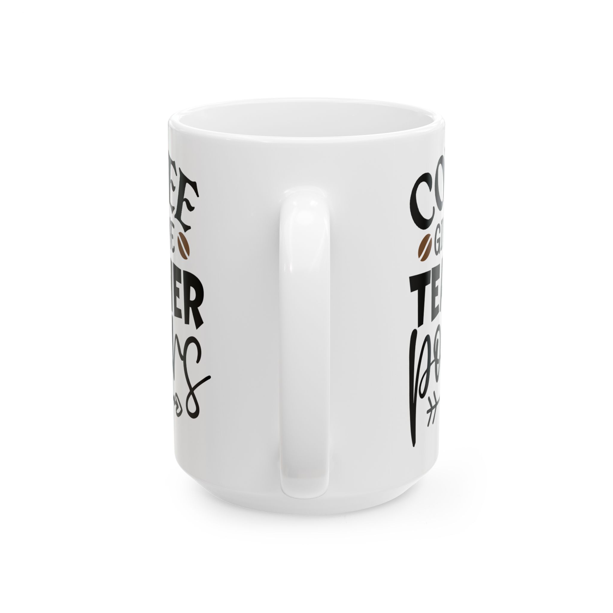 Teacher Appreciation Mug "Coffee Gives Me Teacher Powers" — Funny Teacher Coffee Ceramic Mug (11oz & 15oz) - Image 9