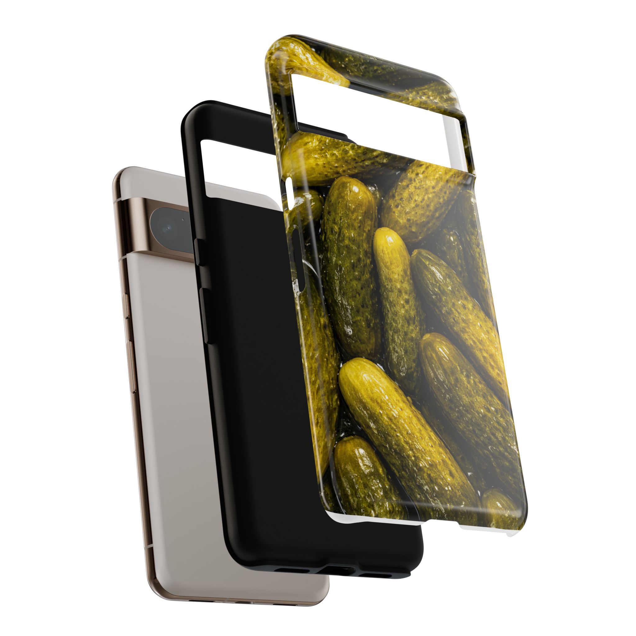 Pickle Pattern Google Pixel Phone Case — Funny Gherkin Protective Cover - Image 24