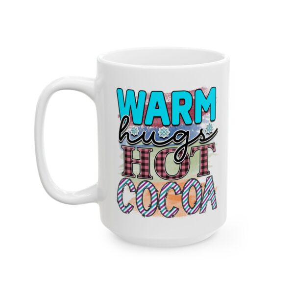 7802594534053322157_2048.jpeg Warm Hugs Hot Cocoa Plaid Winter Mug – Cozy Winter Coffee Mug – 11oz/15oz Ceramic Mug