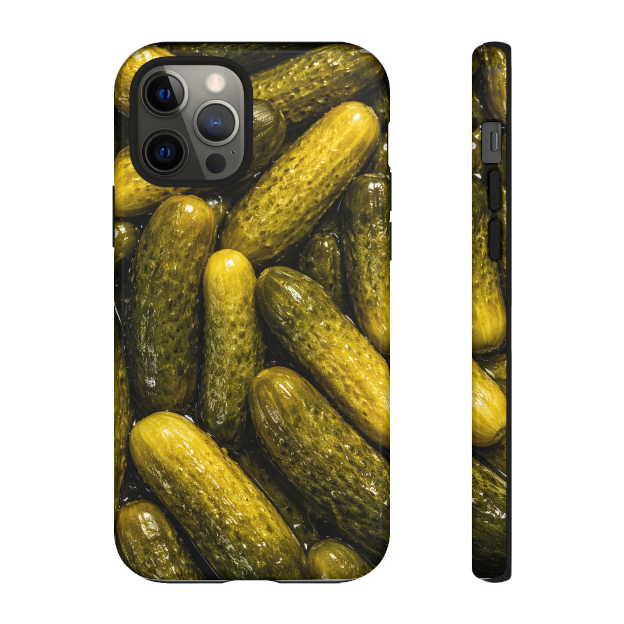 Pickle Pattern iPhone Case — Novelty Pickles Design Protective Case - Image 23