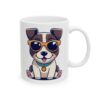 7835553028770137899_2048.jpeg Tiny Puppy with Sunglasses Dog Lover Mug – Cute Cartoon Puppy Coffee Mug – 11oz/15oz Ceramic Mug