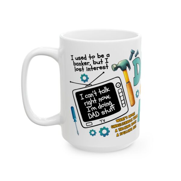 8039319073172661260_2048.jpeg Funny Dad Mug 11oz/15oz — 'Dad Jokes Are How I Keep From Crying' Coffee Cup