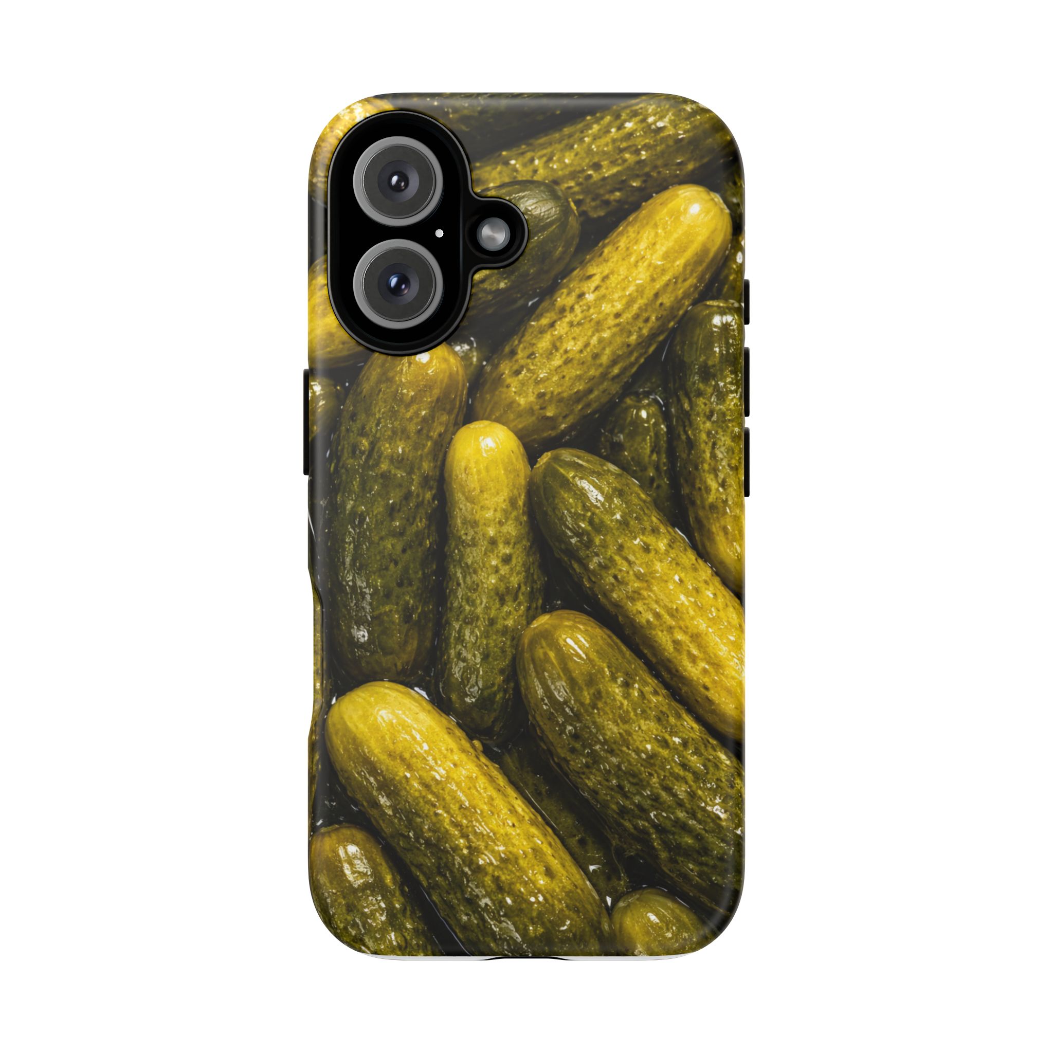 Pickle Pattern iPhone Case — Novelty Pickles Design Protective Case - Image 103