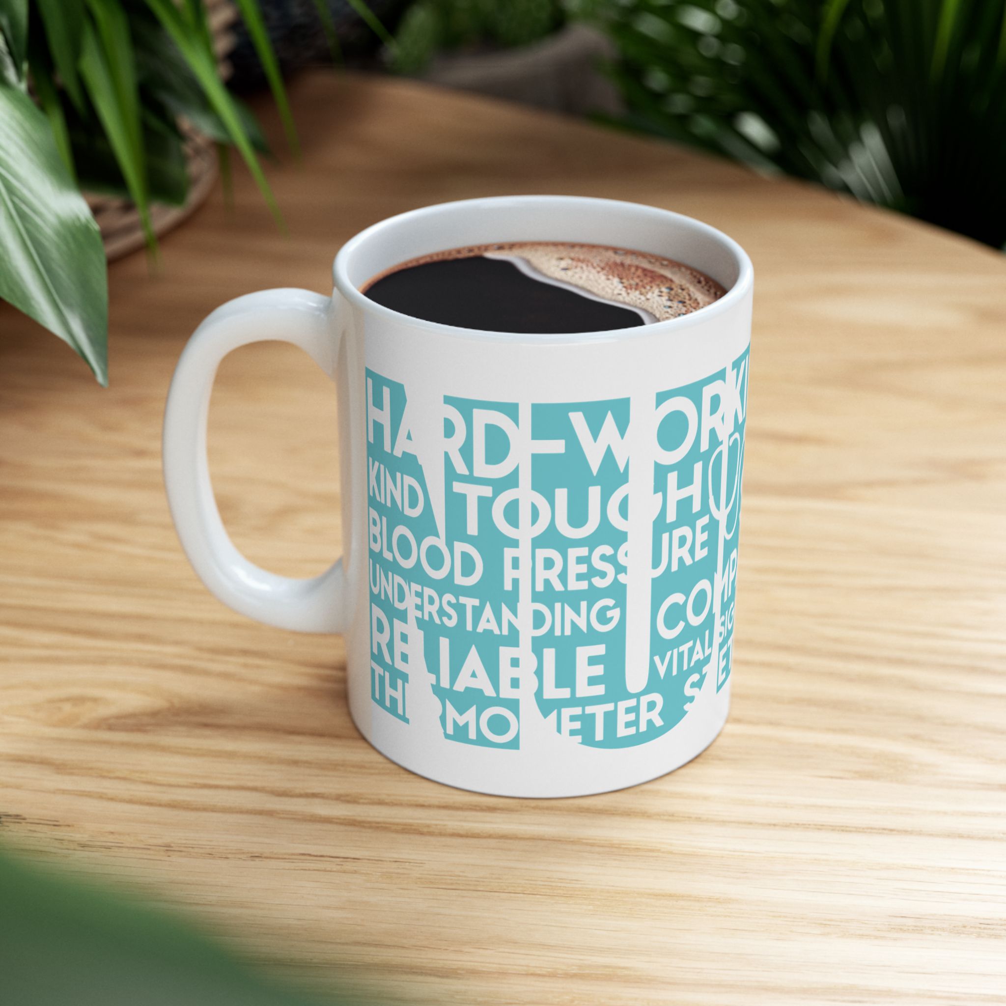 Nurse (wordart) – Medical Nurse Coffee Mug – 11oz/15oz Ceramic Mug - Image 5
