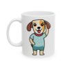 8267618577942995287_2048.jpeg Dog in Polka Dot Shirt Dog Lover Mug – Cute Cartoon Puppy Coffee Mug – 11oz/15oz Ceramic Mug