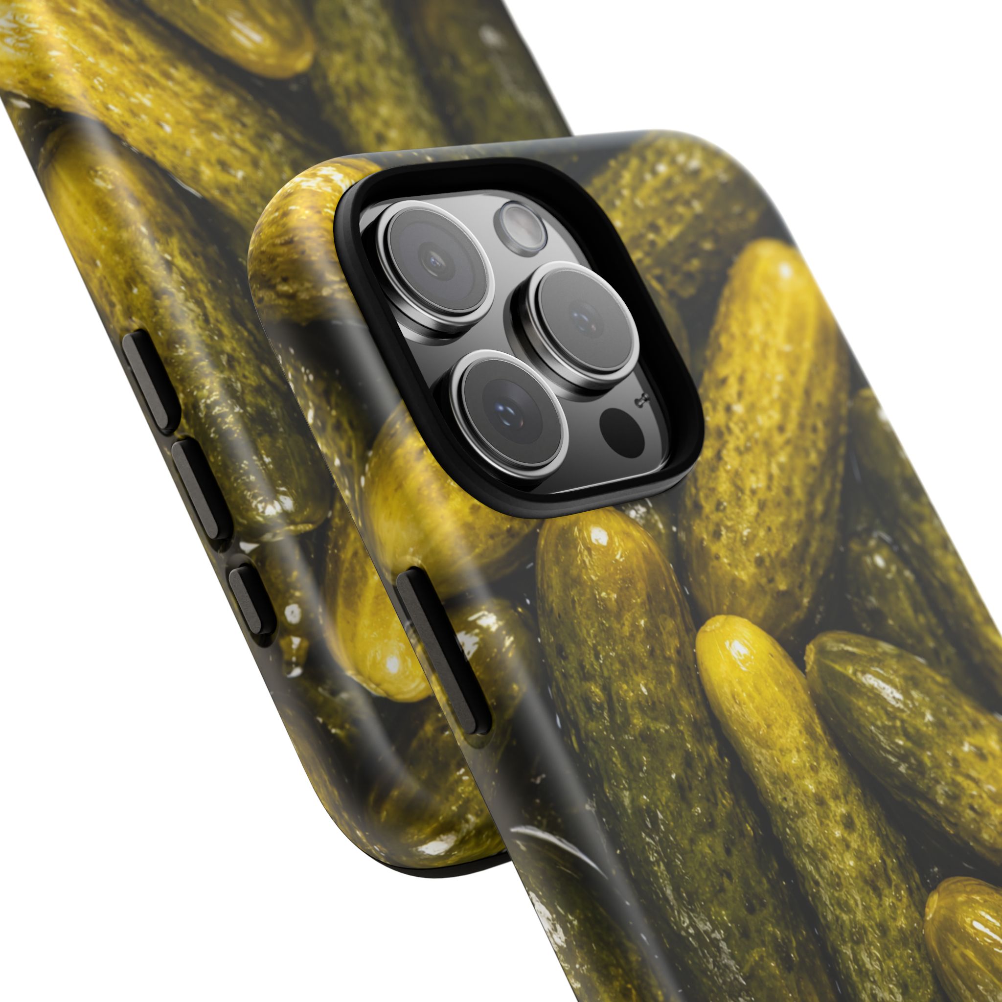 Pickle Pattern iPhone Case — Novelty Pickles Design Protective Case - Image 128