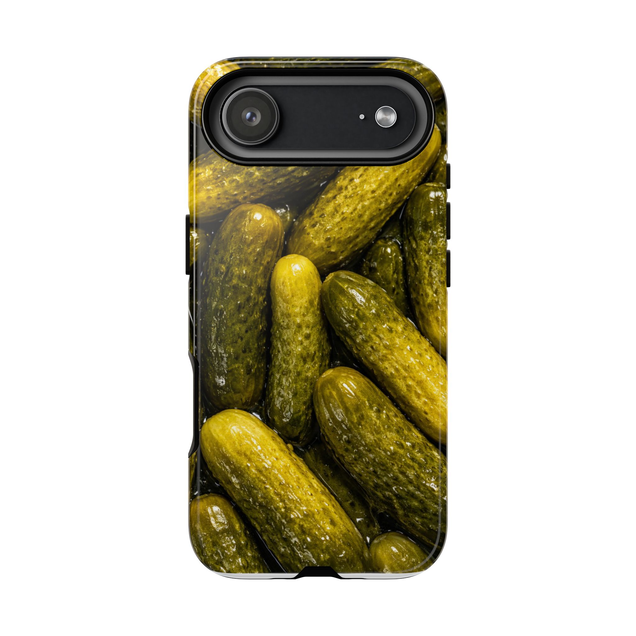Pickle Pattern iPhone Case — Novelty Pickles Design Protective Case - Image 133