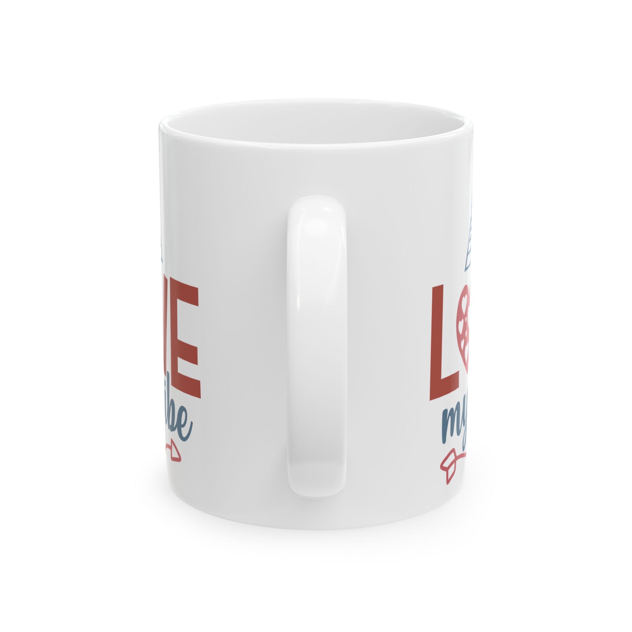 Teacher Appreciation Mug "Love My Tribe" Ceramic Mug — Heart & Arrow Family Coffee Cup (11oz, 15oz) - Image 4