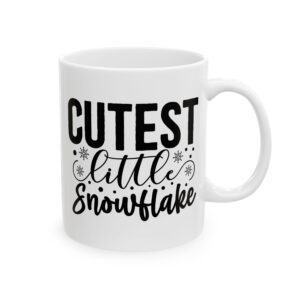 Cutest Little Snowflake Winter Mug – Cozy Winter Coffee Mug – 11oz/15oz Ceramic Mug