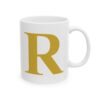 8380211223749247464_2048-1.jpeg Gold Letter R Monogram Mug – Gold Initial Alphabet Coffee Mug – 11oz/15oz Ceramic Mug