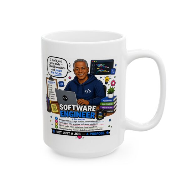 8551776942280118744_2048.jpeg Software Engineer Noun Not Just a Job a Purpose Mug – Career Gift Coffee Mug – 11oz/15oz Ceramic Mug