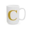 8612458763978061792_2048-1.jpeg Gold Letter C Monogram Mug – Gold Initial Alphabet Coffee Mug – 11oz/15oz Ceramic Mug