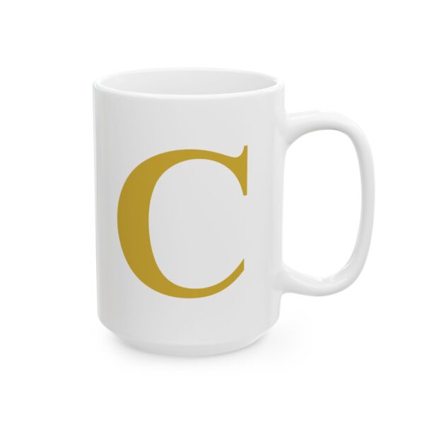 8612458763978061792_2048-1.jpeg Gold Letter C Monogram Mug – Gold Initial Alphabet Coffee Mug – 11oz/15oz Ceramic Mug
