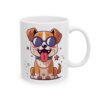 8680977377492311623_2048.jpeg Puppy with Round Sunglasses Dog Lover Mug – Cute Cartoon Puppy Coffee Mug – 11oz/15oz Ceramic Mug