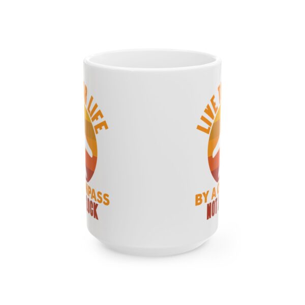 Live Your Life by a Compass Not a Clock Pilot Mug – Aviation Gift Coffee Mug – 11oz/15oz Ceramic Mug