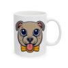 8972011958067963050_2048.jpeg Pup with Yellow Bow Tie Dog Lover Mug – Cute Cartoon Puppy Coffee Mug – 11oz/15oz Ceramic Mug