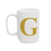 8991718138591394163_2048-1.jpeg Gold Letter G Monogram Mug – Gold Initial Alphabet Coffee Mug – 11oz/15oz Ceramic Mug