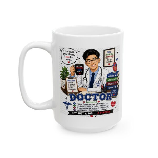 899766930642324395_2048.jpeg Doctor Noun Healer Problem Solver Life Changer Mug – Career Gift Coffee Mug – 11oz/15oz Ceramic Mug