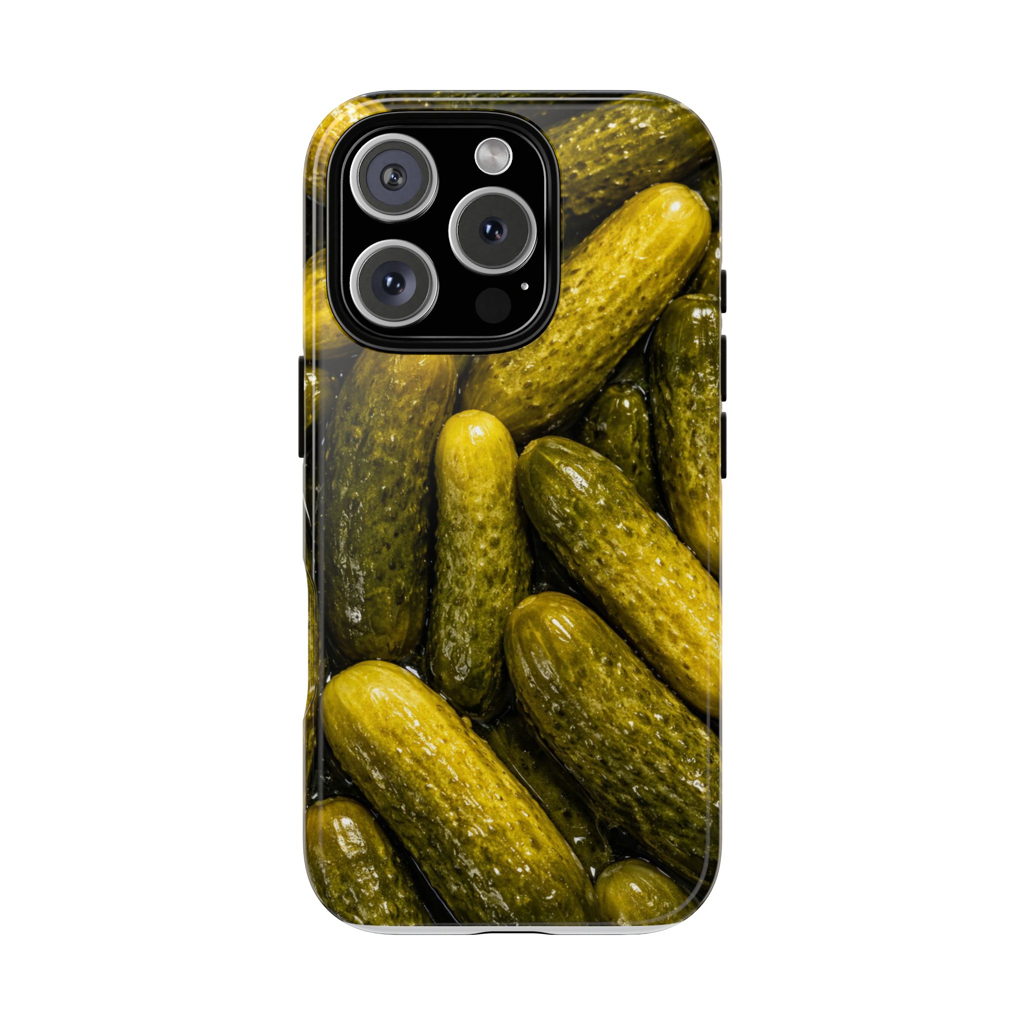 Pickle Pattern iPhone Case — Novelty Pickles Design Protective Case - Image 115