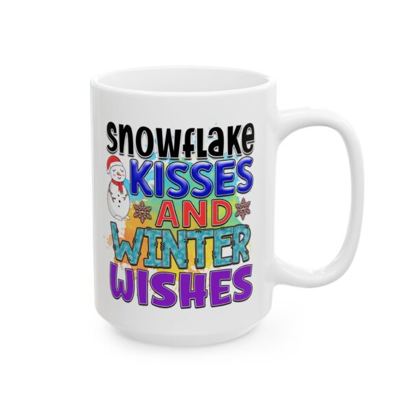 903038834116847999_2048.jpeg Snowflake Kisses and Winter Wishes Colorful Winter Mug – Cozy Winter Coffee Mug – 11oz/15oz Ceramic Mug