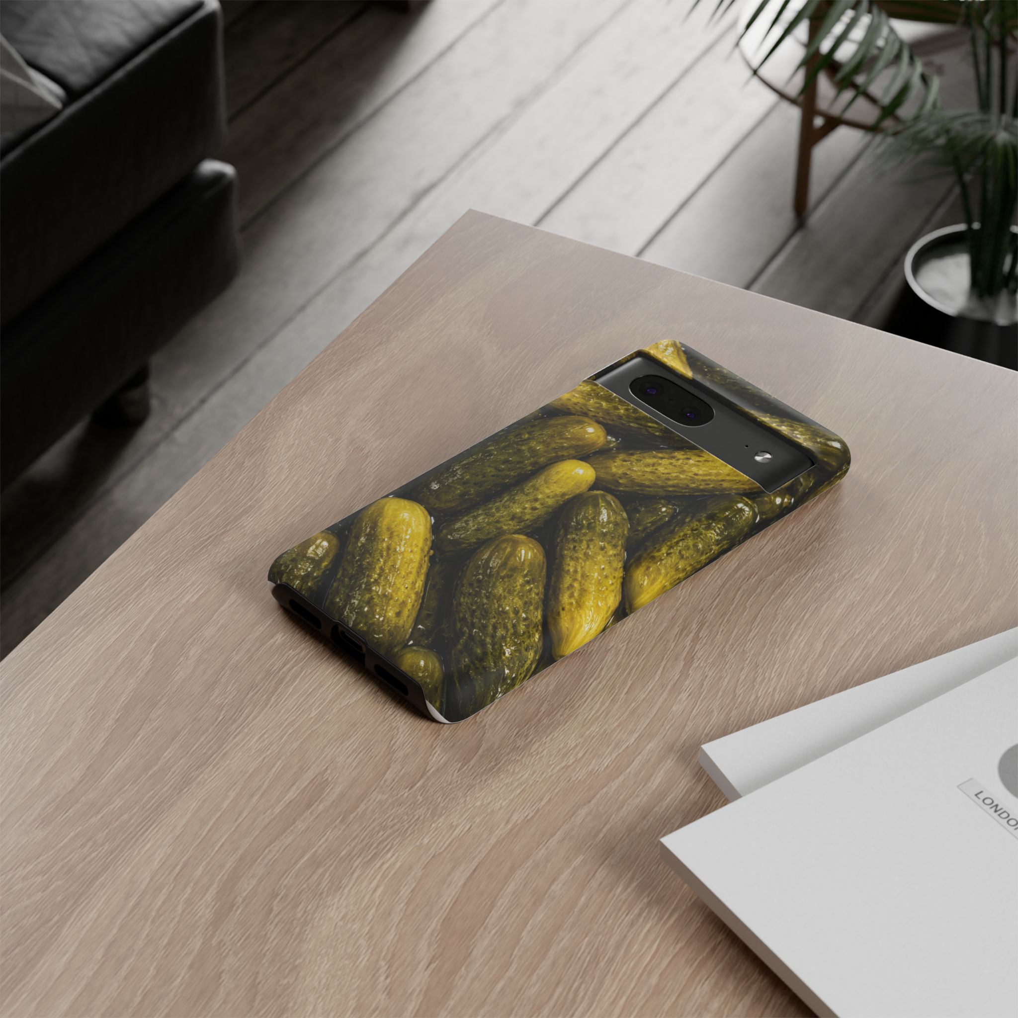 Pickle Pattern Google Pixel Phone Case — Funny Gherkin Protective Cover - Image 12