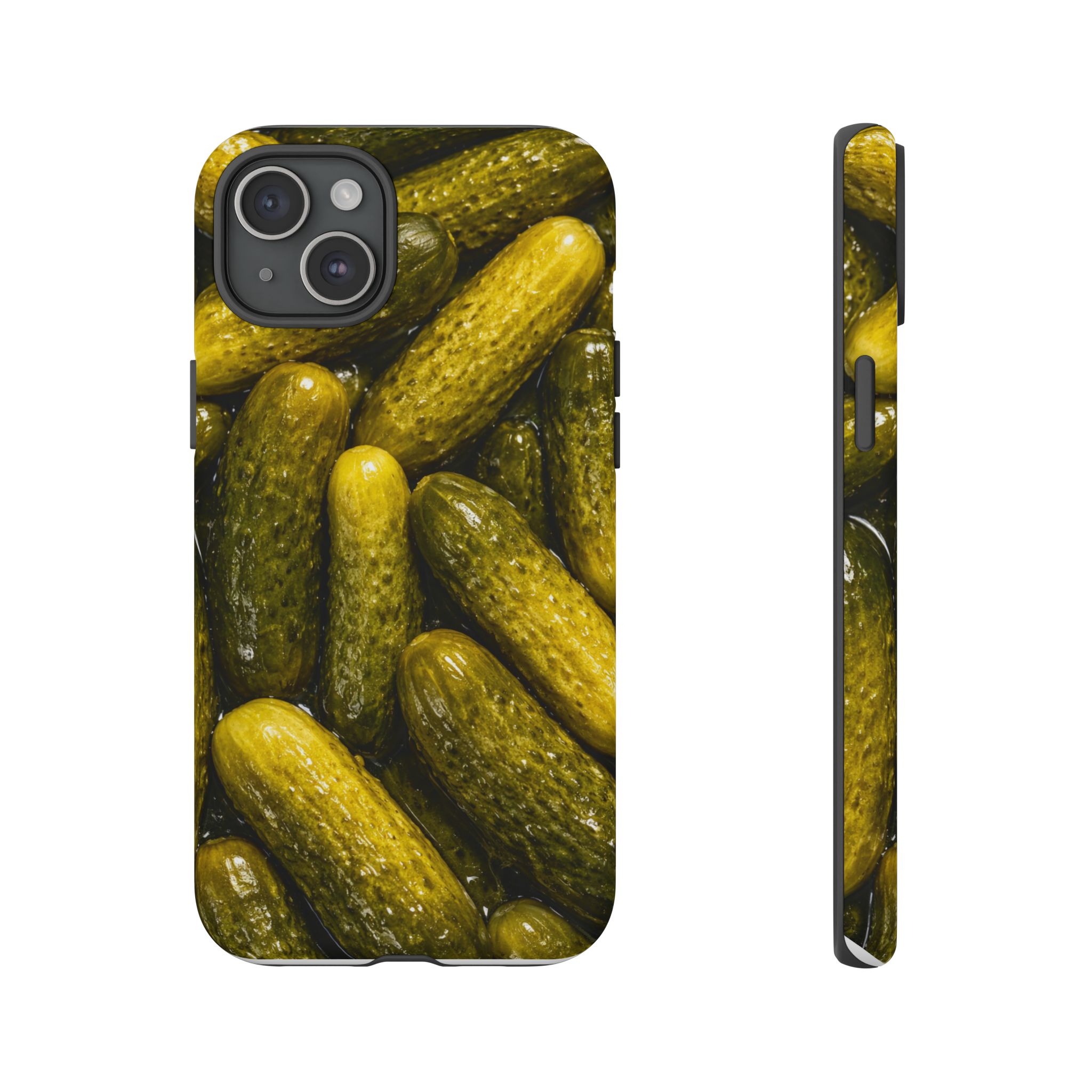 Pickle Pattern iPhone Case — Novelty Pickles Design Protective Case - Image 84