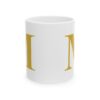 9079650336744879789_2048-1.jpeg Gold Letter M Monogram Mug – Gold Initial Alphabet Coffee Mug – 11oz/15oz Ceramic Mug