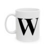 9118518727779171875_2048-1.jpeg Letter W Monogram Mug – Initial Alphabet Coffee Mug – 11oz/15oz Ceramic Mug