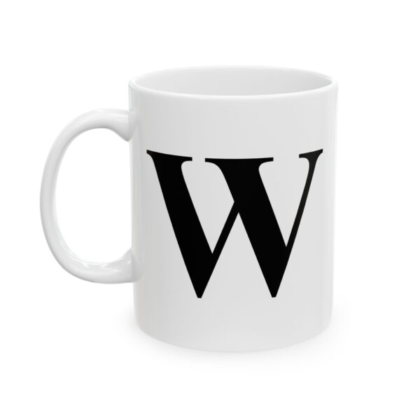 9118518727779171875_2048-1.jpeg Letter W Monogram Mug – Initial Alphabet Coffee Mug – 11oz/15oz Ceramic Mug