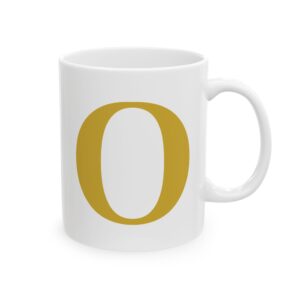 9125316006150042947_2048-1.jpeg Gold Letter O Monogram Mug – Gold Initial Alphabet Coffee Mug – 11oz/15oz Ceramic Mug