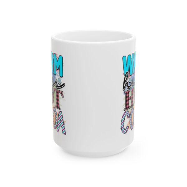 9129474470935758969_2048.jpeg Warm Hugs Hot Cocoa Plaid Winter Mug – Cozy Winter Coffee Mug – 11oz/15oz Ceramic Mug