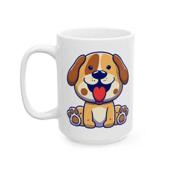 9165327283569364764_2048.jpeg Smiling Puppy with Paws Up Dog Lover Mug – Cute Cartoon Puppy Coffee Mug – 11oz/15oz Ceramic Mug